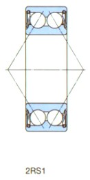 Roulements à billes à contact oblique à double rangée - Type de joints